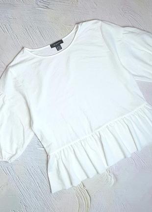 💝2+1=4 стильная белая блуза блузка оверсайз primark, размер 46 - 489 фото
