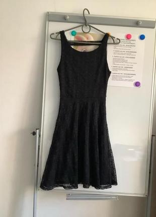 Черное летнее платье1 фото
