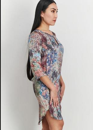 Акция 🎁 стильное атласное платье mango collection в цветочный принт zara asos3 фото