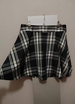 Юбка, юбка-клеш, в складочку, юбка, размер м/l3 фото