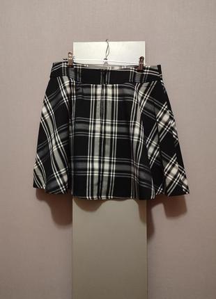 Юбка, юбка-клеш, в складочку, юбка, размер м/l4 фото