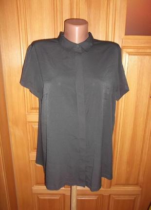 Рубашка блуза по спинке гафре скрадка оверсайз  p. m - french connection-распродажа лето1 фото