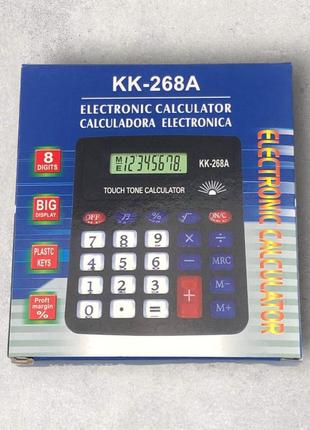 Калькулятор электронный kk-268a на батарейке