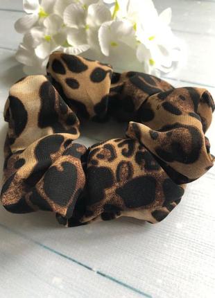 Резинка для волос леопардовая