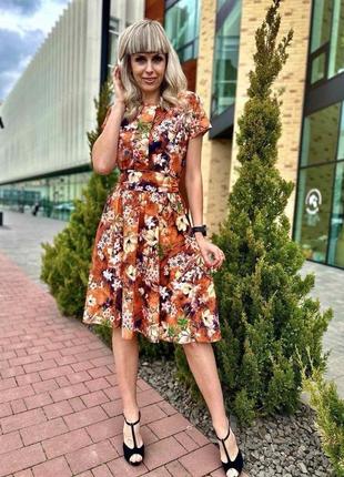 Сукня літня в квіти р.44-46,48-50,52-54,56-58