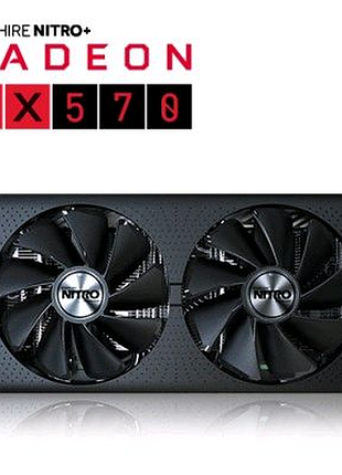 Видеокарта sapphire rx 570 nitro+ 4gb gddr5 (256bit) (1340/7000)