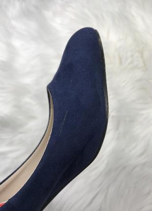 Тёмно синие туфли debenhams 39 размера5 фото