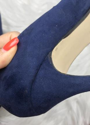 Тёмно синие туфли debenhams 39 размера4 фото