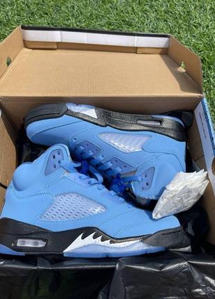 Nike air jordan 5 university blue6 фото