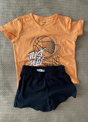 Пижама комплект для мальчика летняя sinsay 2-3 года