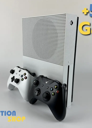 Xbox one s 500 гб + 500 ігор + game pass ultimate, два джойстики