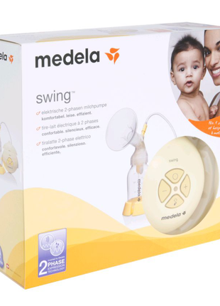 Електричний молоковідсмоктувач medela swing + кальмі (смарт соска1 фото