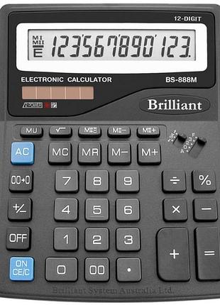 Калькулятор "brilliant" bs-888m, шт