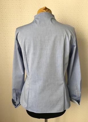Голубая рубашка в офис с оригинальным воротником от esmara, размер 42, укр 48-504 фото