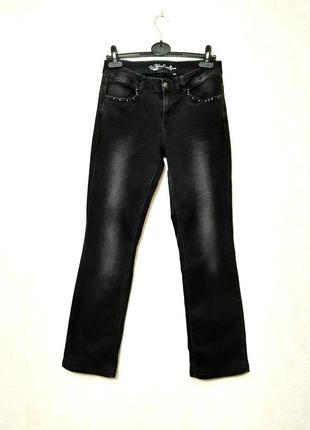 Tom tailor джинсы чёрные зауженные слим narrow bootcut мужские size 30/32  44 46