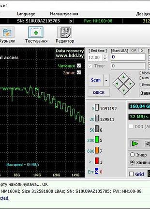 Жорсткий диск hdd sata 2.5" 160 gb samsung hm160hi