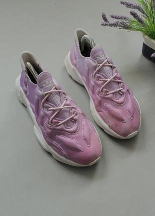 Adidas ozweego кросівки жіночі рожеві з білою підошвою адідас 38 nike puma asics new balance hoka zara3 фото