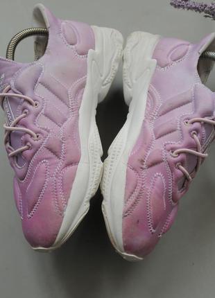Adidas ozweego кросівки жіночі рожеві з білою підошвою адідас 38 nike puma asics new balance hoka zara6 фото