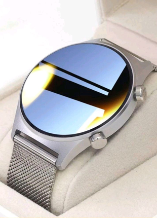 Чоловічий металевий смарт-годинник smart watch prettylittle2 фото