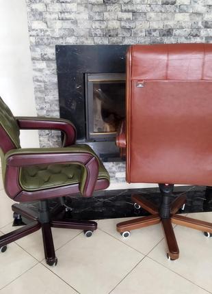 Крісло шкіряне garne kriselechko, нове офісне крісло для кабінету8 фото