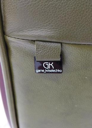 Нове шкіряне директорське крісло garne kriselechko, ручна робота,16 фото