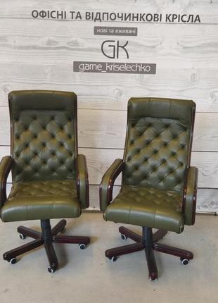 Шкіряне офісне крісло gk bestseller_2023