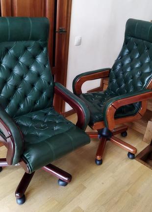 Нове шкіряне крісло керівника, деректора, новое офисное кресло1 фото