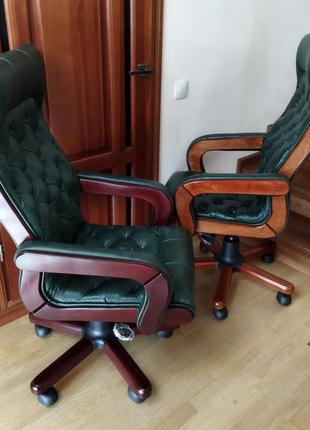 Нове шкіряне крісло керівника, деректора, новое офисное кресло4 фото