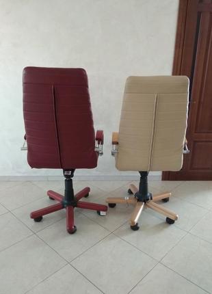 Шкіряні крісла для керівників, кабінетні, крісла керівників5 фото