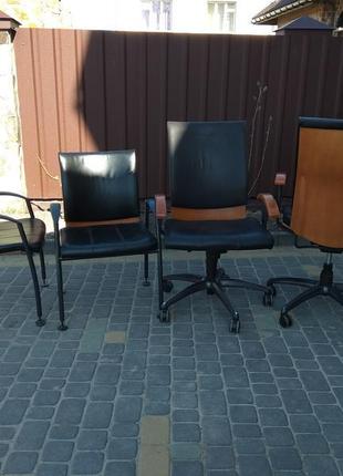 Крісло шкіряне для офісу, шкіряне офісне крісло, конференційні па2 фото
