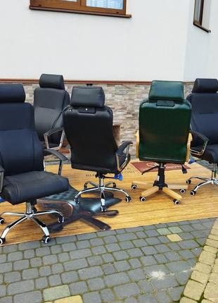 Нове шкіряне офісне крісло garne kriselechko, офисное кресло3 фото