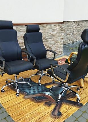 Нове шкіряне офісне крісло garne kriselechko, офисное кресло16 фото