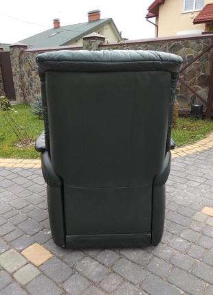 Кресло реклайнер кожа, шкіряне крісло релакс, відпочинкове3 фото