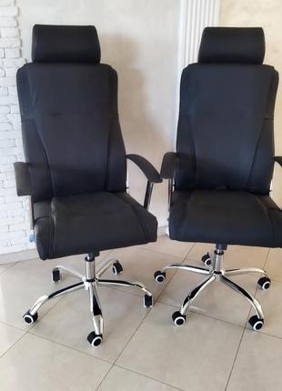 Нові шкіряні офісні кріслі garne kriselechko, офисное кресло пара