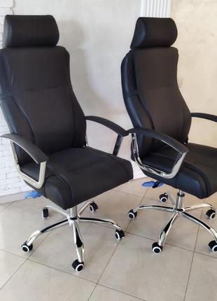 Нові шкіряні офісні кріслі garne kriselechko, офисное кресло пара5 фото