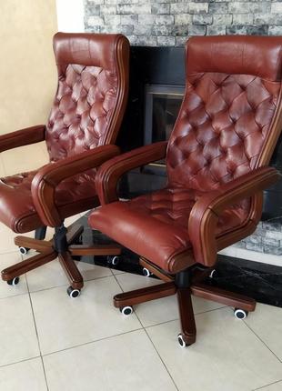 Нове офісне крісло garne kriselechko зі шкіри, кресло кожаное для10 фото