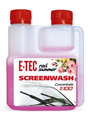 Річний склоомивача концентрат 1:100 e-tec 0,25 л. red summer