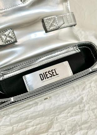 Сумка diesel металлик серебро6 фото