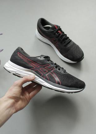 Asics gel excite 7 кроссовки мужские черные беговые ассикс nike adidas puma new balance saucony hoka brooks 46 47 для тренировок зала тренировочные