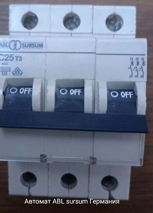 Автомат abl sursum, 3х фазний