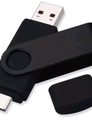 Флешка 2х стороння, usb/type-c, об'єм 64гб4 фото