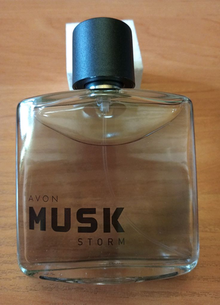 Мужская туалетная вода "musk storm" 75 мл avon2 фото