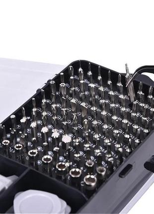 Набор магнитных отверток в кейсе, набор с битами, набор инструментов для электроники 115in1, отвертки для пк