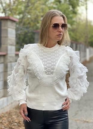 Светрик нарядна кофточка італія оверсайз люкс якість