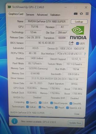 Відеокарта nvidia geforce gtx 1660 super 6 gb gddr6