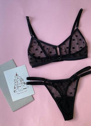 Комплект с топом и одними трусиками💎