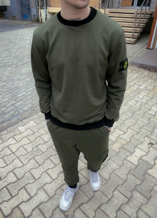 Костюм хаки stone island1 фото