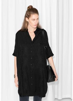& other stories рубашка платье туника в стиле оверсайз /5752/