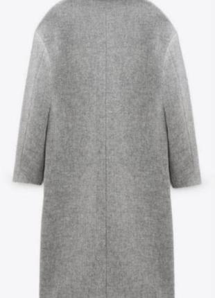 Zara легкое пальто демисезонное шерсть manteco р. xs-s3 фото