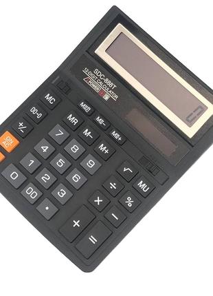Калькулятор электронный sdc-888t с встроенной батареей и солнечной панелью